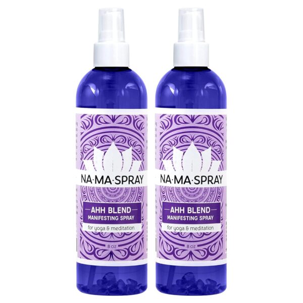 Clary Sage & Lavender Scented Aromatherapy Spray for Aura Cleansing - Energy Clearing Mist for Spiritual Protection, Meditation, Manifestation, and Positive Vibes. AHH Blend. 8oz 2pk