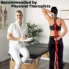 Stretching Strap with Loops - Non Elastic Stretch Band for Physical Therapy, Yoga Strap for Stretching Equipment, Stretch Bands for Exercise and Flexibility - Fascia, Hamstring & Leg Stretcher Belt