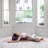 Yoga Bolster Cushion | Certified Organic Cotton Round Yoga Cushion for Support | Buckwheat Hulls Yin Yoga Bolster Pillows with Removable Washable Cover