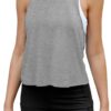 Bestisun Workout Tops for Women Split Back Cropped Yoga Athletic Sports Shirts