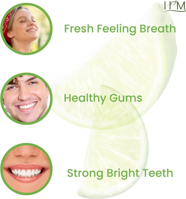 HM -Smile Clear Concentrated Alcohol Free Mouthwash (Mixed (Lime, Spearmint, Strawberry), Pack of 3 (3x2Fl Oz)) Advanced Dental Care-Smart Ingredients,for Bad Breath, whitening Teeth,Healthy Gums