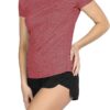 icyzone Workout Running Tshirts for Women - Fitness Athletic Yoga Tops Exercise Gym Shirts (Pack of 3)