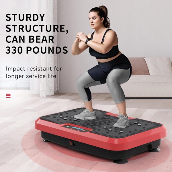 BZK Vibration Plate Exercise Machine, Pro Waver Vibration Plate Platform for Lymphatic Drainage, Helps Weight Loss Shaping Toning & Wellness, Whole Body Shake Workout Equipment for Home Gym