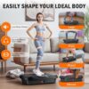 Vibration Plate Exercise Machine, Whole Body Workout Vibration Plate for Lymphatic Drainage, 240 Adjustable Speeds Power Vibrating Plate Home Fitness Platform for Shaping, Max Weight 330lbs