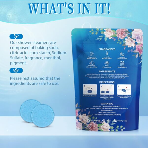 18-Pack Shower Steamers Aromatherapy, Shower Bath Bombs with Individually Wrapped, Variety Shower Tablets, Valentines Day Gifts for Her and Him, Birthday Presents for Women