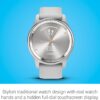 Garmin vívomove Trend, Stylish Hybrid Smartwatch, Long-Lasting Battery Life, Dynamic Watch Hands and Touchscreen Display, Mist Gray