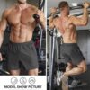Aolesy Men's Gym Shorts Linerless & Liner - 5" Quick Dry Workout Running Shorts with Zip Pockets Sports Athletic Shorts