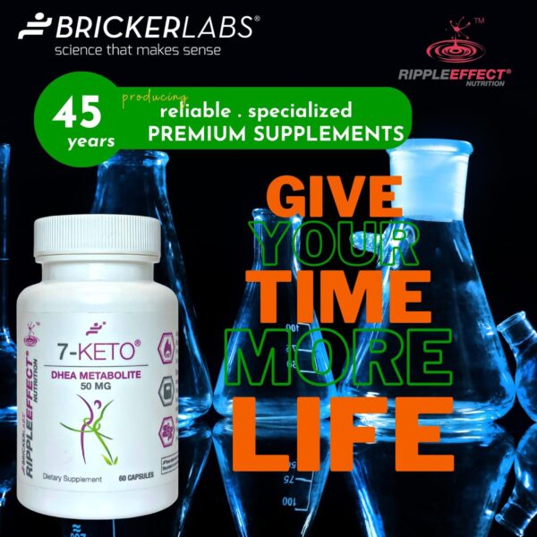 7-Keto DHEA Metabolite 50 mg Dietary Supplement for Weight Management, Safe and Effective Weight Management Support, 60 Capsules