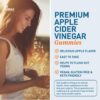 Dr. Tobias Apple Cider Vinegar Gummies, Includes 500 mg Apple Cider Vinegar with Mother, Folate, B12 & Iodine, Supports Gut Health, Cleanse & Detox, Vegan, Gluten-Free, 60 Gummies
