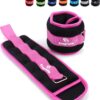 Ankle Weights for Women, Men and Kids - 1/2/3/4/6/8/10/12/15/20 LBS 1 Pair Strength Training Wrist/Leg/Arm Weight with Adjustable Strap for Jogging, Gymnastics, Aerobics, Physical Therapy