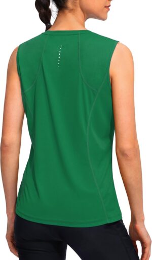 YYV Women's Workout Tank Tops Lightweight Sleeveless Shirts for Women Loose Fit Tops for Athletic Running Tennis Yoga