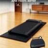 Treadmill Walking Pad Mat for Carpet Floors 84x36,1/4“Thick Treadmill Mat for Hardwood Floors,Mat for Under Treadmill/Exercise Bike on Carpet,Foldable Exercise Equipment Mat,Noise Shock Absorption