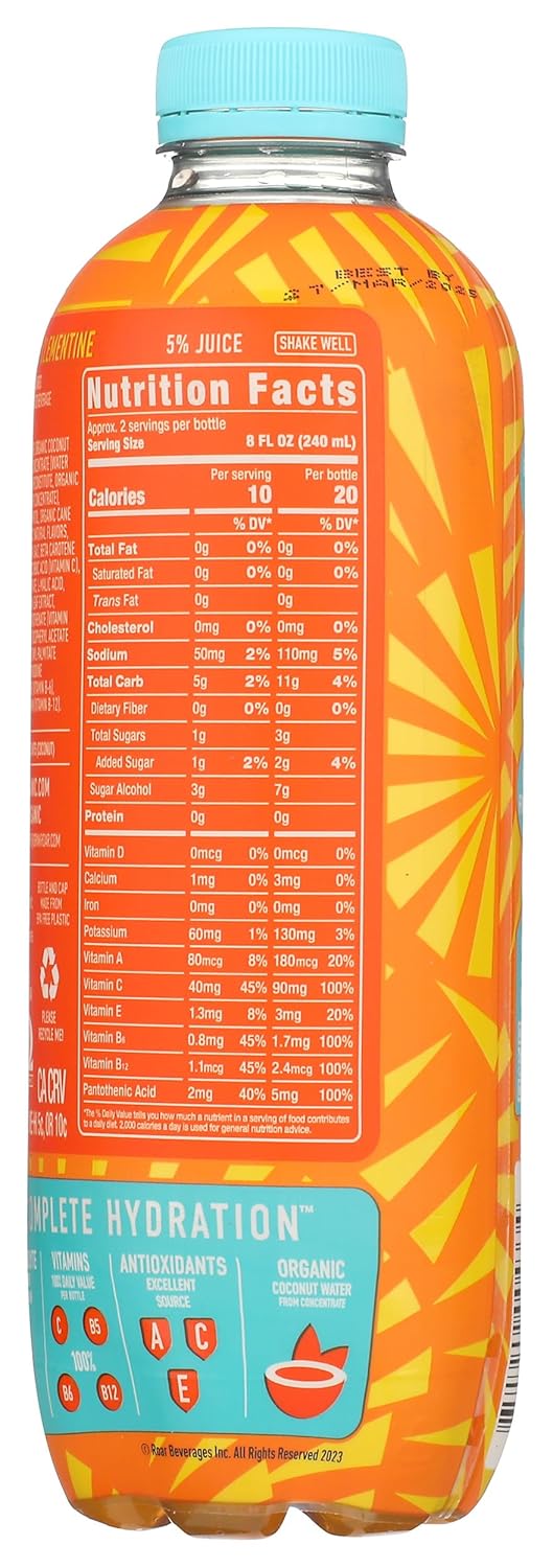 Roar, Water Electrolyte Clementine Mango, 16.9 Fl Oz
