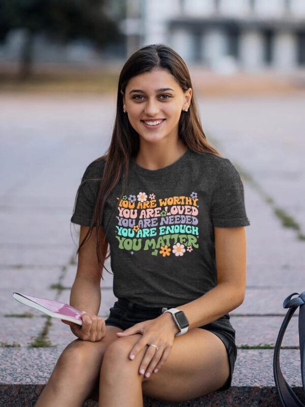 You Matter Shirt Women Teacher Inspirational Tee Top Mental Health Awareness Shirt