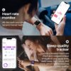 TOZO S2 44mm Smart Watch Alexa Built-in Fitness Tracker with Heart Rate and Blood Oxygen Monitor,Sleep Monitor 5ATM Waterproof HD Touchscreen for Men Women Compatible with iPhone&Android Space Gray