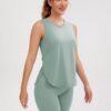 JOYSPELS Ice Silk Workout Tank Tops for Women Cool-Dry Sleeveless Loose Fit Yoga Shirts Athletic