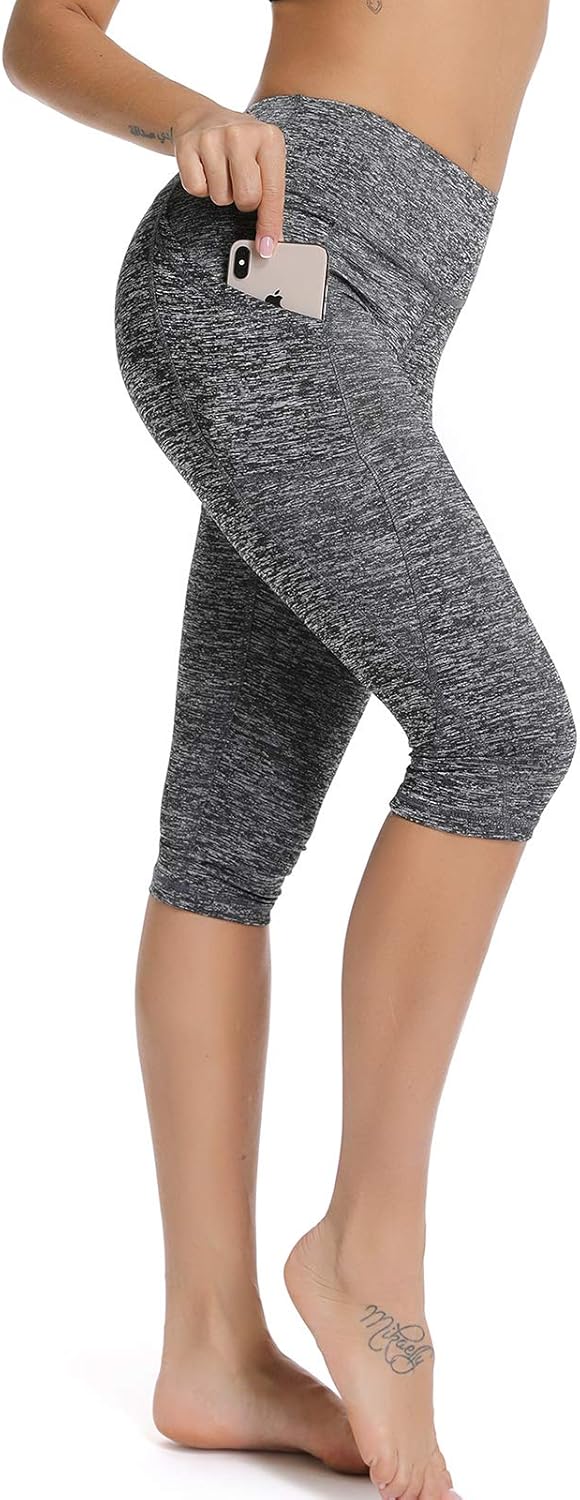 FITTOO Women's Yoga Capris Leggings Pockets Workout Pants