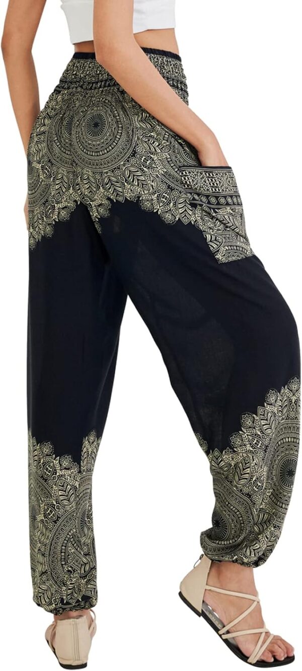 Joob Joob Boho Pants for Women - Hippie Harem Pants Women - Womens Yoga Pants – Comfy Bohemian Flowy Hippie Clothes