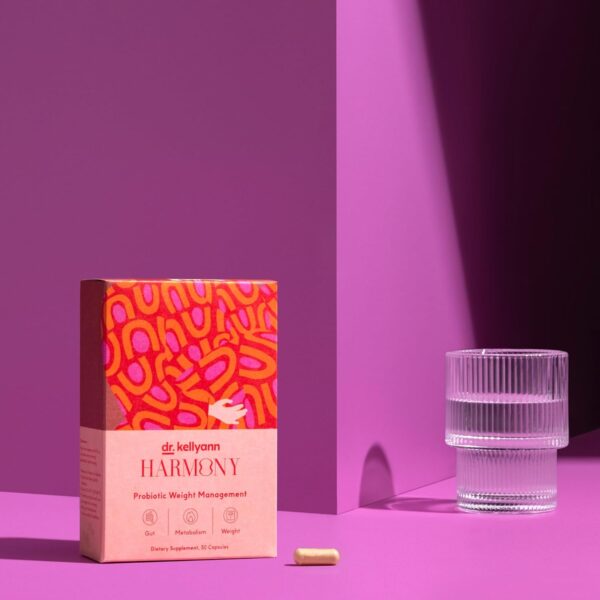 Dr. Kellyann Harmony Probiotic Weight Management (30 Capsules) Prebiotic and Probiotic to Support Weight Management and Promote Optimal Gut Health