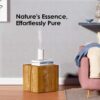 Waterless Diffuser for Essential Oil Nebulizer Battery Operated Mini Scent Air Machine Aromatherapy Atomizing Diffuser 4 Timers 3 Mist Level for Home Room Cars Office AN6 White
