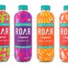 Roar Organic Electrolyte Infusions - 4-Flavor Variety Pack - with Antioxidants, B Vitamins, Low-Sugar, Coconut Water Infused Beverage 18 Fl Oz with Oasis Snacks Sticker (4 Flavor Variety, Pack of 8)