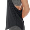 icyzone Workout Tank Tops for Women - Athletic Yoga Tops, T-Back Running Tank Top
