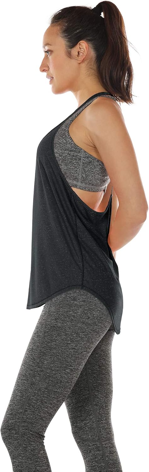 icyzone Workout Tank Tops for Women - Athletic Yoga Tops, T-Back Running Tank Top