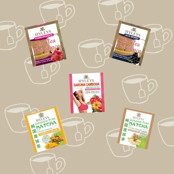 HYLEYS 14 Day Weight Loss Tea – 42 Tea Bags – Garcinia Cambogia, Matcha Green Tea, Senna & Natural Flavors – Supports Weight Loss, Digestion & Metabolism