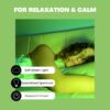 NorbRELIEF Leaf - Soft Green Forest Bathing LED Light Bulb for Meditation, Relaxation, Migraine, Pain Relief and Calm - A19 Standard Base - Patent Pending Non-Drug Pain Relief. Green Light Therapy.