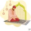 TB Islamic Prayer Rug Soft Velvet Muslim Mat Unique Arabic Turkish African Embroidered Design Prayer Bead Daily Salah Prayer Meditation Ramadan Eid Gift for Women Men Kids (Dark Gray)