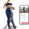 71rnASQBkL._AC_SL1500_.jpg Sunny Health & Fitness Row-N-Ride PRO, Full Body Combo Squat Machine w/Optional Resistance Band, Easy Setup Ab Workout Exercise Equipment for Home, Whole Body Cardio, Optional SunnyFit App Connection