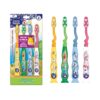 GuruNanda Kids Toothbrush with Suction Cup & Fun Animal Designs - Soft Bristles for Healthy Gums- Non-Slippery & Mess-Free Toothbrush, 3+ Age- 4 Count