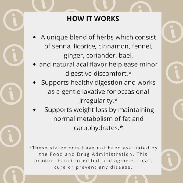 HYLEYS Colon Cleanse Tea BlackBerry Flavor - 25 Tea Bags (1 Pack)