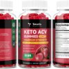 2 Pack Keto ACV Gummies - 4000mg Apple Cider Vinegar Gummies Sugar-Free with Probiotics, B12, Keto Supplements for Women & Men 240 Gummies