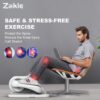 Zakle Under Desk Elliptical Machine, Ellipse Leg Exerciser w/Remote Control & 12 Adjustable Speeds, Noiseless Ellipse Leg Exerciser, Fully Assembled Elliptical Training Machine