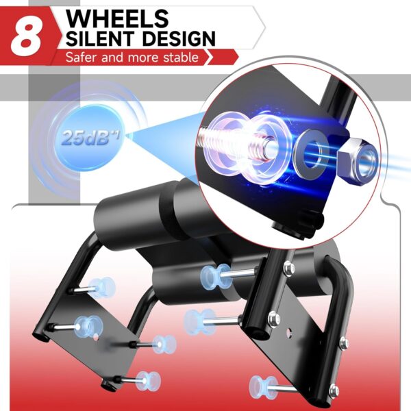 Bigzzia Ab Machine, Ab Workout Equipment Machine for Stomach Workout Foldable Abdominal Trainer for Home Gym Adjustable Ab Exercise Bench Crunch Machine for Core Abdomen