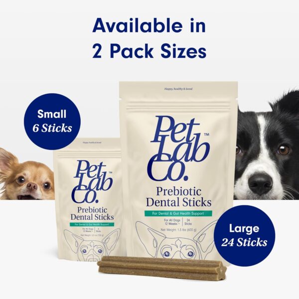 PetLab Co. Dental Sticks – Dog Dental Chews -Target Plaque & Tartar Build-Up at The Source - Designed to Maintain Your Dog’s Oral Health, Keep Breath Fresh and Provide Digestive Help (6 Sticks)