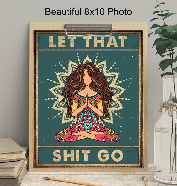 Zen Decor - Meditation Gifts - Spiritual Gifts for Women - Spa Wall Art Room Decor - Namaste Wall Art - Yoga Wall Art - Meditation Decor - Mandala Wall Decor - Boho New Age Buddhist Decor