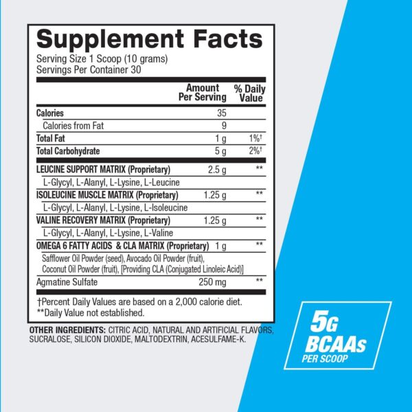BPI Sports Best BCAA - BCAA Powder - Branched Chain Amino Acids - Muscle Recovery - Muscle Protein Synthesis - Improved Performance – Hydration – Blueberry Lemonade - 30 Servings - 12.34 oz