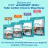 Virbac CET VEGGIEDENT FR3SH Tartar Control Chews for Dogs, Medium (Pack of 30)