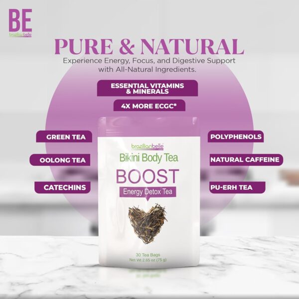 Bikini Body Slimming Detox Tea - Laxative-Free Colon Cleanse Tea to Support a Healthy Weight - Gentle Cleansing Detox Tea for Belly Bloating Relief. All Natural Herbal Tea Blend (30 ct)