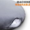 Cheer Collection Extra Large Floor Pillow, 32" Round Meditation Cushion, Oversized Yoga Pillow & Floor Cushions for Adults, Floor Pillows for Sitting, Meditation, and Seat Cushion -Grey