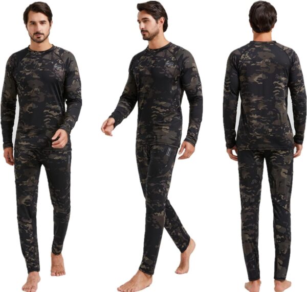 WINDCHASER Mens Thermal Underwear Set Winter Sport Hunting Gear Sport Long Johns Base Layer Bottom Top