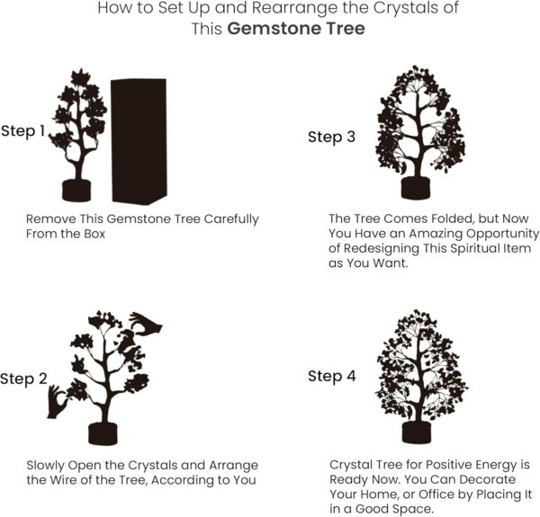 PYOR Chakra Tree, Crystal and Stones, Gemstone Tree, Crystal Gifts, Spiritual Decor, Hippie Room Decor, Meditation Accessories, Crystal Tree, Healing Crystals, Money Tree, Tree of Life, Drop Pendant