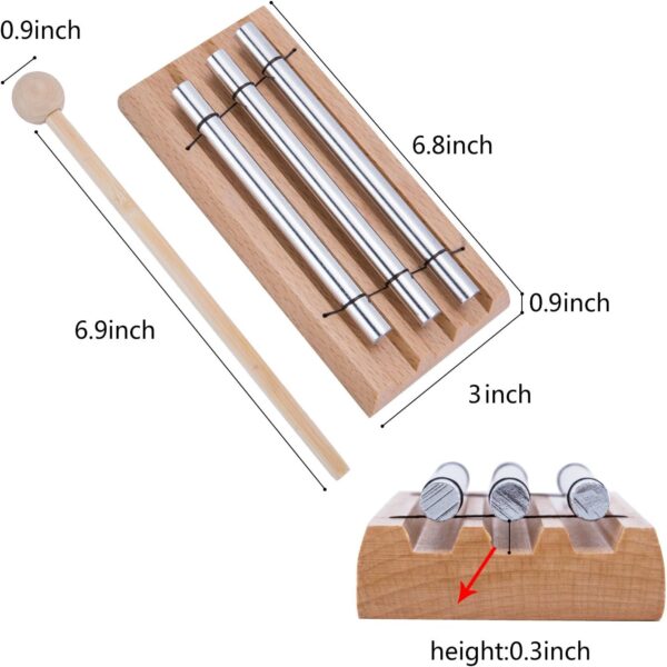 Three Tone Chime For Mindfulness Meditation, Relaxation, Stress & Anxiety Relief, Chakra Healing, Yoga, Teachers' Classroom Chime