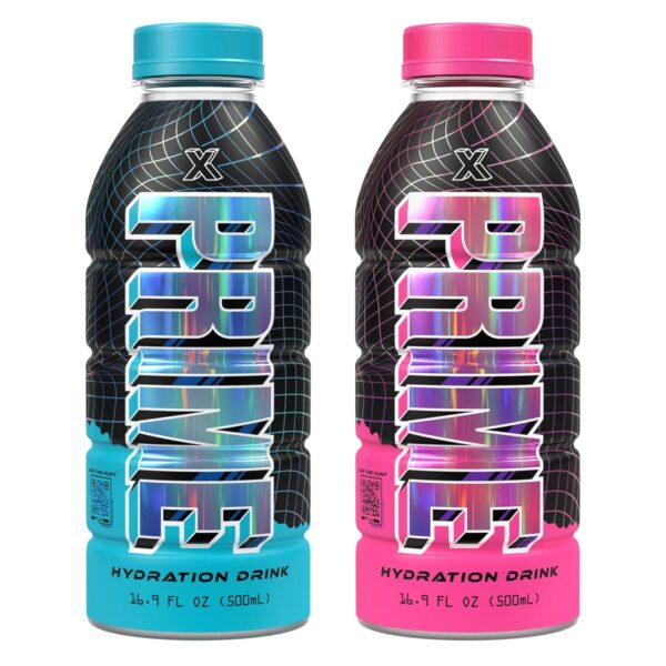 Generic Drink Prime Sports Drink NEW! - Electrolyte Beverage - Prime X Red & Blue FLavors - 16.9 Fl Oz (2 Pack)