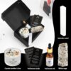 Spiritual Self Care Energy Gift Set, Chakra Meditation Accessories Cystal Sage Moon Candles House Warming Gifts for Women Cleansing Negative Energy Initiation Kit for Reiki Starter Meditator
