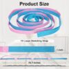 Yoga Strap for Stretching Inelastic Soft Polyester Cotton Stretch Out Band for Exercise, Yoga, Pilates and Dance for Men and Women