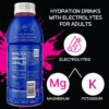 Pure Fuel Hydration Drinks Watermelon Blast - Plant-Based Healthy Electrolyte Drinks with B-Vitamins - No Added Sugar - 12 Pack x 16.9 fl oz Bottles