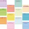 Yinder 24 Pcs Employee Appreciation Sticky Notes Thank You Gifts Bulk Note Pads with Sayings Teacher Gift Mini Pocket Inspirational Notepads for Coworker Office Supply 3 x 3''(Pastel,Thanks)